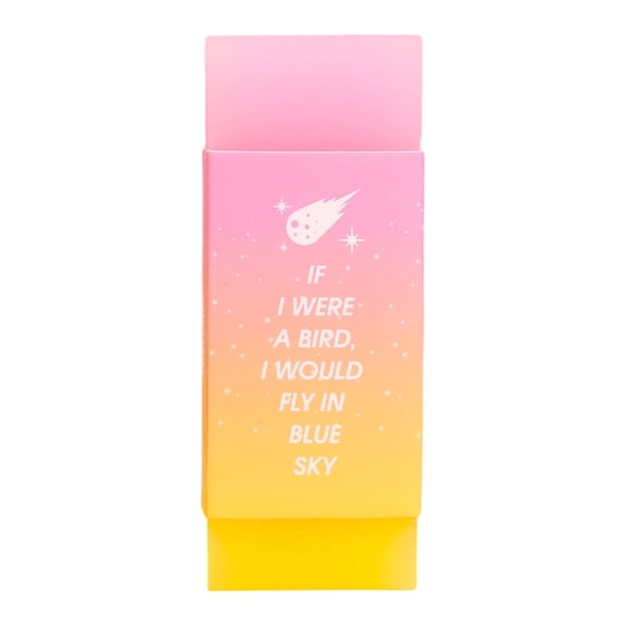Cute Jelly Erasers, Soft Flexible Gradient Cube Rubber Erasers, Colored Pencil Cleaner For Art And Drafting, Smooth Erasing No Smudge (Pink ,7*3)