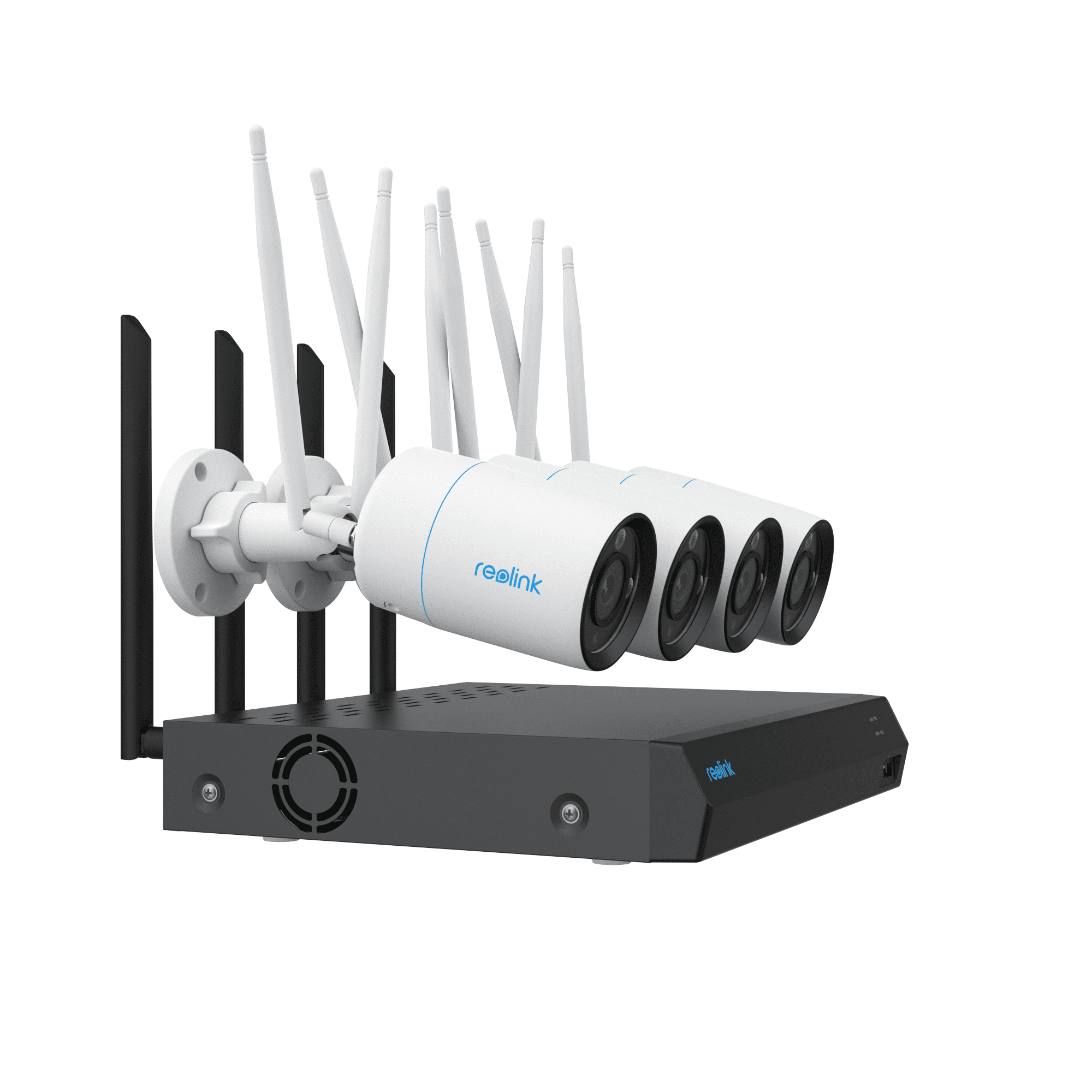 Reolink 12 Channel All-Powerful 4K WIFI Security Camera System,4 pcs WIFI 8MP Camera, 12CH NVR, Two-way Audio