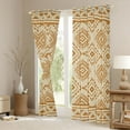 thumbnail image 3 of Feelyou Vintage Aztec Adult Curtains Pack of 2 (42x84 Each), Wheat Mandala Triangle Curtains Blackout, Southwestern Theme Bedroom Curtains, Curtains and Drapes Decor, 3 of 6