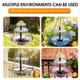 thumbnail image 5 of Hanging Solar Bird Bath Fountain, Solar Powered Cascading Outdoor Water Fountain, Hanging Bird Bath with Water for Outdoors Garden Patio Backyard Lawn Decor, 5 of 7