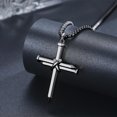 thumbnail image 5 of Coachuhhar Cross Necklace for Men S925 Sterling Silver Nail Pendant Necklace Christian Jewelry Mother's Day Gifts with Mom Wife, 5 of 7