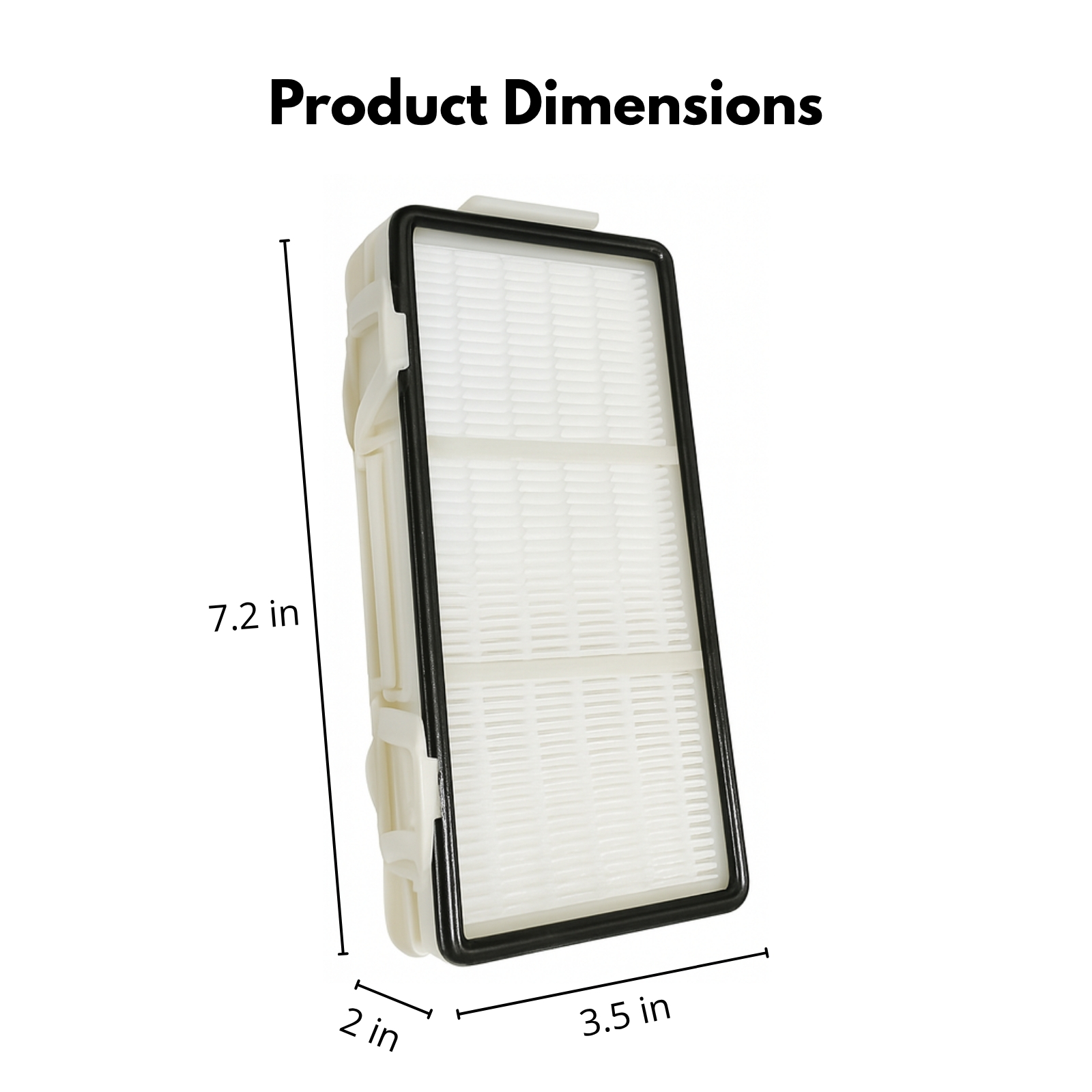 Nispira 965280-01 Compatible HEPA Filter Replacement for Dyson Airblade V Hand Dryer HU02 AB08 AB12 Models | 4 Pack