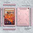 thumbnail image 4 of Fintie Shockproof Case for Fire HD 10 Tablet (13th Generation 10.1", 2023 Release), [Tuatara] Protective Case with Foldable Stand and Built-in Screen Protector, Light Pink, 4 of 11
