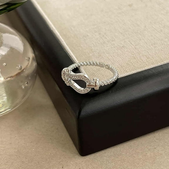 Women's Vintage Open Engagement Rings 1.7 Ct Round Brilliant Cut Diamond 14K White Gold Over