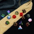 thumbnail image 5 of Cusdie 7-Die Diagonals DND Dice with Glitter D&D Dice Set Resin Polyhedral Dice for Role Playing Game Board Games Warhammer MTG, 5 of 5