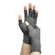 thumbnail image 3 of Guantes de medio dedo elásticos para artritis, compresión, alivian el dolor, guantes sin dedos para entrenamiento, Fitness, punto gris L, 3 of 8