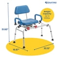 thumbnail image 3 of Journey 360 Degree Rotating Transfer Bench, SoftSecure Chair to Bathtub Transfer Seat, 3 of 9