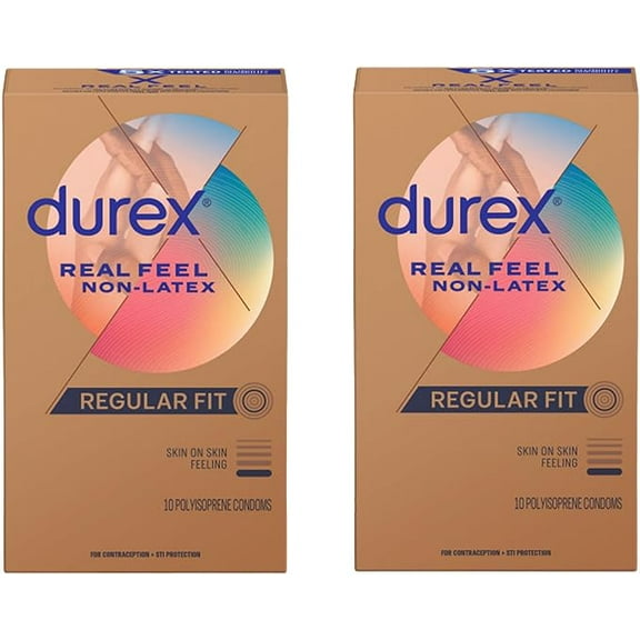 Durex Avanti Bare RealFeel Non-Latex Condom, 10 ct (Pack of 2)