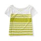 thumbnail image 1 of Camiseta básica a rayas Aeropostale para mujer amarilla extragrande, 1 of 2