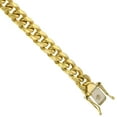 thumbnail image 2 of Hollow 14k Gold 7mm Miami Cuban Link Chain Necklace Box Clasp for Men High Polished 24 inch, 2 of 3