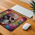 thumbnail image 4 of Psychedelic Sugar Skull Day of the Dead Mouse Pad Low Profile Gaming Mat, 4 of 7