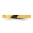 thumbnail image 4 of 14k Yellow Gold 2.5mm Standard Weight Flat Comfort Fit Wedding Band Size 9, 4 of 6