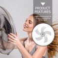 thumbnail image 4 of SEWACC 16-Inch Universal Fan Blade Replacement 5 Leaves Plastic Fan Blade For Electric, 4 of 8