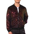 thumbnail image 1 of CHAQUETAS DE HOMBRE INSPIRE CHIC Chaqueta Bomber con Lentejuelas Diseño Brillante Chaqueta con Cremallera L Multicolor, 1 of 4
