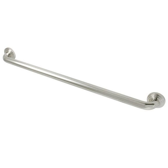 30 in. Milano Decorative Grab Bar, Polished Nickel