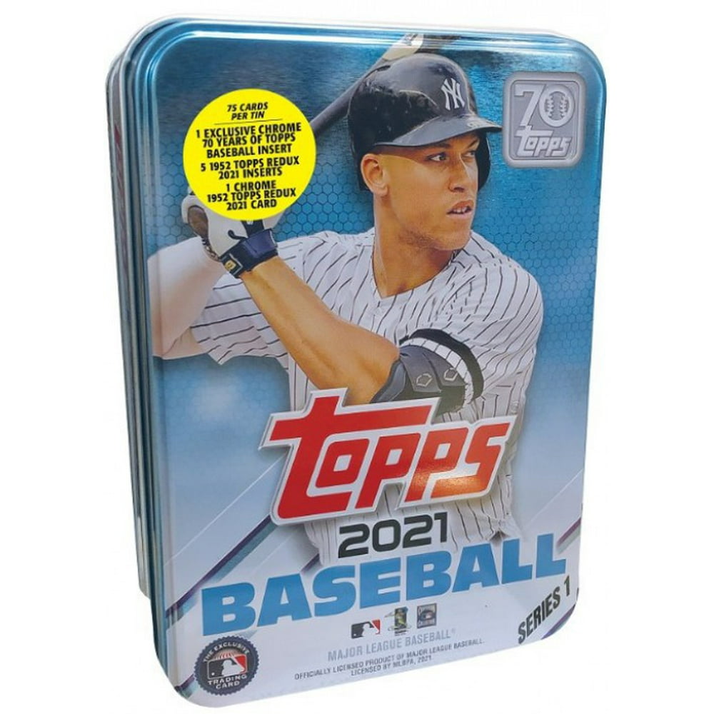 MLB 2021 Series 1 Baseball Aaron Judge Trading Card Tin Set [75 Cards
