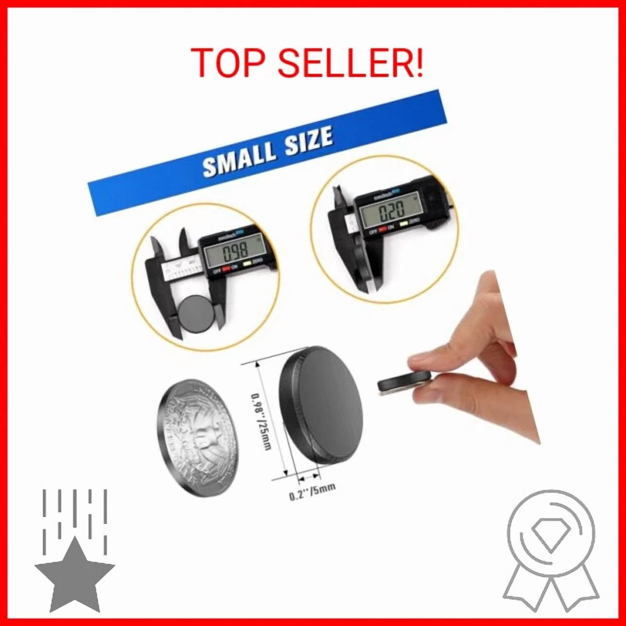 Grtard 30 Pack Magnets For Crafts With Adhesive Backing Ceramic Magnets Round Di