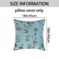 thumbnail image 6 of Unique Bargains Throw Pillow Covers Set of 2, Floral Decor Cushion Cover Green 18" x 18", 6 of 6