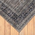 thumbnail image 2 of 5' x 8' Brown and Blue Oriental Printed Distressed Area Rug, 2 of 7