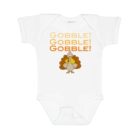 

Inktastic Gobble Gobble Gobble - Turkey Gift Baby Boy or Baby Girl Bodysuit