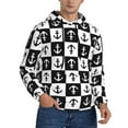 thumbnail image 2 of Sikiie Nautical Anchors1 Men's Hoodie, Essentials Hoodie, Sweatshirt, Pullover Hooded Sweatshirt for Men-Large, 2 of 7