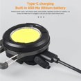 thumbnail image 4 of Lámpara COB LED Mini linterna llavero Camping impermeable Clip de bolsillo luces de trabajo, 4 of 6