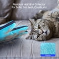 thumbnail image 5 of Cepillo de guante con removedor de pelo para muebles pequeños, medianos y grandes para perros y gatos, reduce eficazmente la caída del cabello, mano derecha, azul claro Dksfjkl, 5 of 5