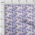 thumbnail image 2 of oneOoneViscoseChiffonGrayishPurpleFabricTropicalAbstractLeafWithAnimalDressMaterialFabricPrintFabricByTheYard42InchWide, 2 of 4