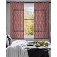 thumbnail image 3 of Red Boho Sheer Curtains 39 Inch Length 2 Panels Set for Living Room/Bedroom, Vintage Ethnic Tribe Abstract Art Floral Kitchen Curtains Grommet Semi-Sheer Curtains Drapes Window Treatments 27.5"x39"x2, 3 of 7
