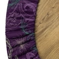 thumbnail image 5 of Ambesonne Octopus Fitted Round Tablecloth, Sea Wildlife, 40"- 44" Diameter, Dark Purple Pale Green, 5 of 5