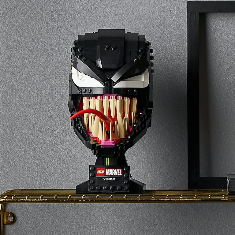 LEGO Marvel Spider-Man Venom Mask 76187 - Home Décor Display, Gift