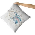 thumbnail image 3 of GZHJMY Dreamcatcher Pillow Covers Boho American Dreamcatchers with Bird Feathers Pillow Cases Set of 2 Cotton Linen Cushion Covers for Home Sofa Couch 20 X 20 inch, 3 of 7
