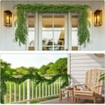 thumbnail image 2 of Guvpev 2025 Christmas Norfolk Pine Garland for Fireplace - 6FT Real Touch Winter Pine Garland, Green Artificial Faux Greenery Garlands for Mantel, Wall, Stair, Table, Porch, Home Xmas Holiday Decor, 2 of 8