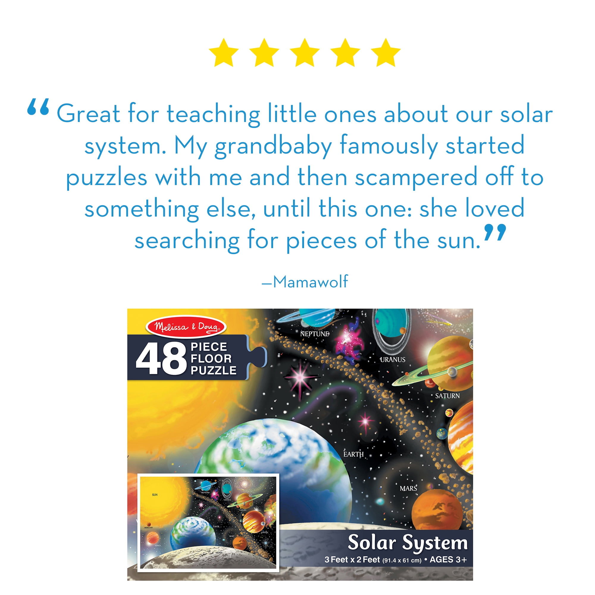 Melissa Doug Solar System Floor Puzzle Mci Ea Walmartcom