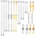 thumbnail image 1 of 22PC Necklace Extender Magnetic Lobster Clasps Kit Rhinestone Ball Magnetic Clasps for Jewelry Necklace Bracelet(Mixed Color), 1 of 8