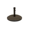 GDF Studio Gretna Outdoor 55 lbs Concrete Circular Umbrella Base, Brown and Black