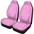 thumbnail image 1 of Juego de 2 fundas para asientos de coche ABPHQTO Lentejuelas con purpurina rosa, 1 of 4