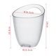 thumbnail image 2 of Cubo de hielo transparente, cubo for bebidas, cubo de agua, champán, cerveza, enfriador de vino for cóctel, botella de vino, restaurante, champán, taberna, suministros for bar, 2 of 5