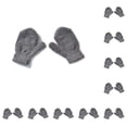 thumbnail image 2 of Minnieouse 1 par de manoplas tejidas para bebés, exquisita artesanía de punto para mantener el calor, manopla para niños, accesorio de ropa de invierno, Gris oscuro 10piezas Minnieouse CBP207652, 2 of 5