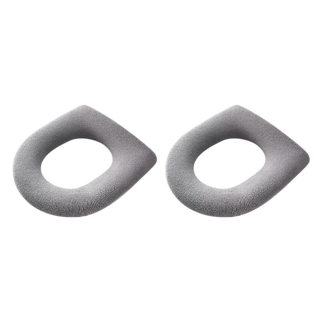 Asiento de inodoro Bearachild cubierta gruesa cojín lavable Gris Tipo 1 2Conjunto