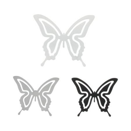 Evideco Luzia Metal Butterfly Curtain 3 Piece Tieback with Magnet Set