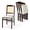 Coffee + Natural + Beige, variant on Costway Folding Dining Chairs Set of 2 with Linen Padded Seat & Rattan Backrest for Kitchen Coffee + Natural + Beige