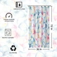 thumbnail image 4 of Stall Shower Curtain,36x72 inch RV Bathroom Shower Curtains Set with Hooks,Colorful Watercolor Floral Bath Curtain,Waterproof Fabric, 4 of 6