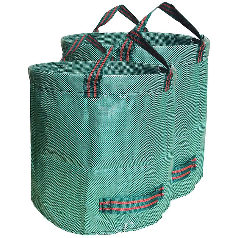 2X Heavy Duty Garden Waste Bag Reusable Waterproof Refuse Sack Leaves Grass Bin 