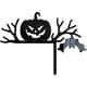 thumbnail image 2 of Decoraciones para puertas de Halloween, 1 pieza de madera con forma de calabaza, fantasma, bruja, letrero para esquinas de puertas de Halloween, adorno para el hogar, la oficina, festival, decoración, 2 of 7