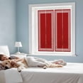 thumbnail image 3 of Removable Glass Window Covering, Red Geometric Window Privacy Film Frosted, White Greek Key Design Abstract Modern Art Decorative Privacy Windows Film for Bedroom, Living Room, 19.6 x 39.3 Inches, 3 of 9