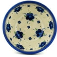 thumbnail image 2 of Polish Pottery 7½-inch Bowl (Bleu-belle Fleur Theme) Hand Painted in Boleslawiec, Poland + Certificate of Authenticity, 2 of 6