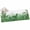 White, Green, Mint, variant on 2x3ft Area Rug,Rustic Monstera Palm Leaf Washable Large Rugs Soft Non-Slip Floor Rug Summer Tropical Leaves Retro Linen Non-Shedding Indoor Carpets for Living Room Bedroom Home Office Nursery