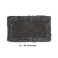 thumbnail image 3 of Better Trends 21" x 34" Premium Bathroom Rug 100% Cotton, Ultra Soft Bath Mat, Water Absorbent, Non-Slip Ruffle Border (Gray) Shaggy Border Collection, 3 of 6