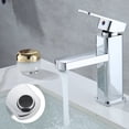 thumbnail image 1 of Ruibeauty Mono Basin Tap Mixer Square Bathroom Bath Modern Filler Sink Taps, 1 of 6
